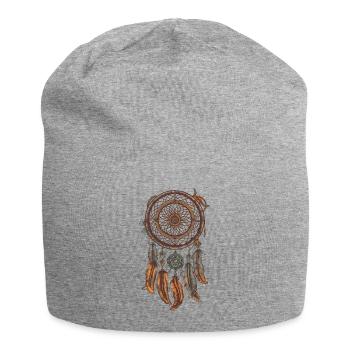 Traumfänger Free Spirit Boho Freizeit Design - Jersey-Beanie - Grau meliert - Vorne