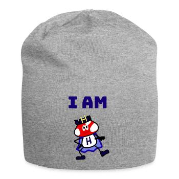 I AM H - Jersey Beanie - heather grey - Front