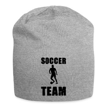 soccer player team - Jersey-Beanie - Grau meliert - Vorne