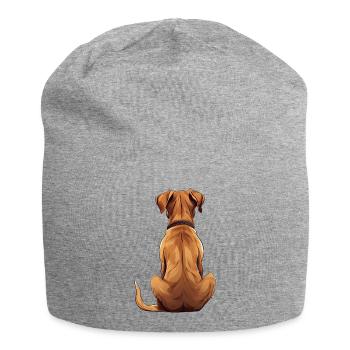 Rhodesian Ridgeback - Jersey-Beanie - Grau meliert - Vorne
