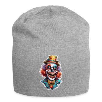 Horror Clown / Circus / Funny / Show / Halloween - Jersey Beanie - heather grey - Front
