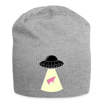 Vache OVNI - Bonnet en jersey - gris chiné - Devant