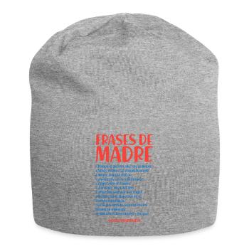 Zitate der Mutter - Jersey-Beanie - Grau meliert - Vorne