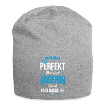 Ma mère n’est pas parfaite, mais c’est une chasseuse - Bonnet en jersey - gris chiné - Devant