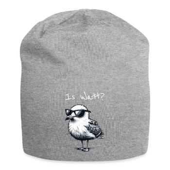 Is Watt Coole Möwe Urlaub Nordsee - Jersey Beanie - heather grey - Front