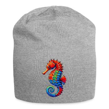 Hippocampe - Bonnet en jersey - gris chiné - Devant