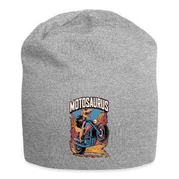 motosaurus - dinosaure et moto - Bonnet en jersey - gris chiné - Devant