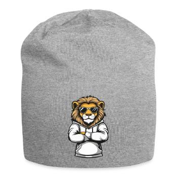 Lion Comic - Jersey Beanie - heather grey - Front