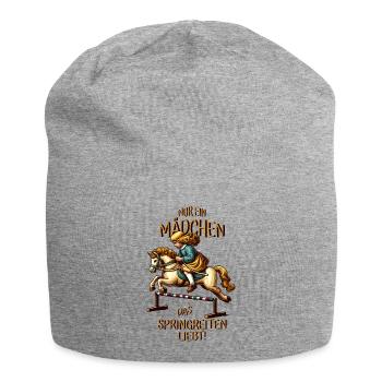 Children's Show Jumping - Jersey Beanie - heather grey - Front