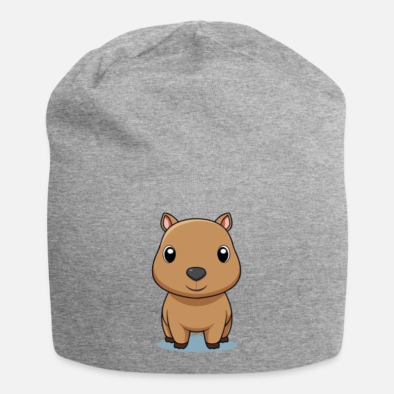 Chiot câlin avec une expression charmante - Bonnet en jersey - gris chiné
