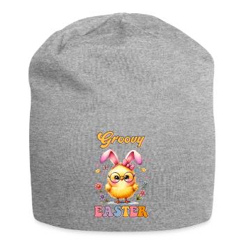 Groovy Easter - Jersey Beanie - heather grey - Front