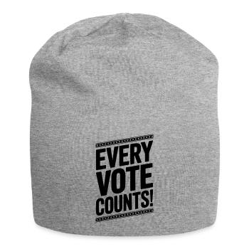Chaque vote compte - Bonnet en jersey - gris chiné - Devant