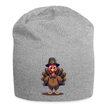 Thanksgiving Lustiger Thanksgiving Truthahn - Jersey-Beanie - Grau meliert - Vorne