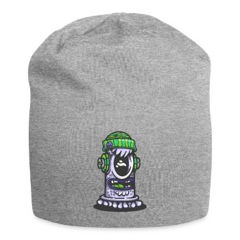 Retro Green Monster Lamp - Jersey-Beanie - Grau meliert - Vorne