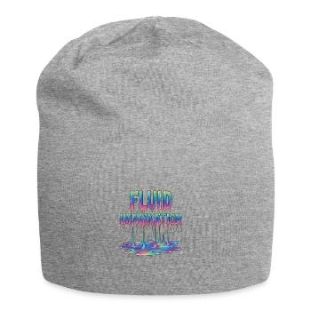 Fluide de fusion coloré : imagination - Bonnet en jersey - gris chiné - Devant