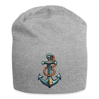 Conception de l’ancre - Bonnet en jersey - gris chiné - Devant