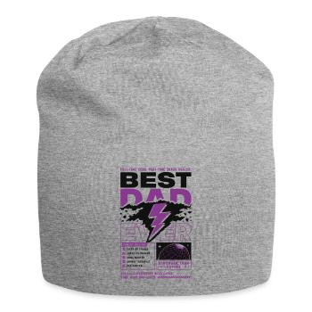 Meilleur Papa de tous les temps Style Super-héros - Bonnet en jersey - gris chiné - Devant