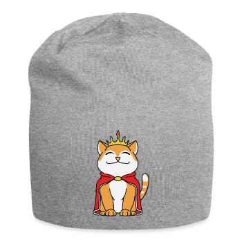 Katzenprinz - Jersey-Beanie - Grau meliert - Vorne