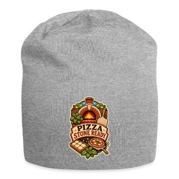 PIZZA STONE PRÊTE - Bonnet en jersey - gris chiné - Devant