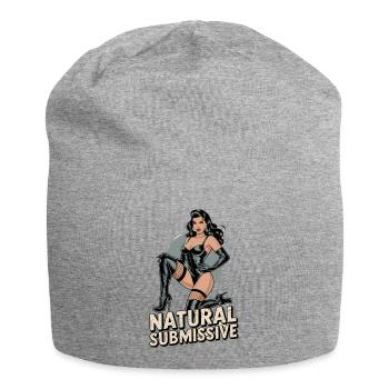 Fétichisme BDSM Femdom Soumis Naturel - Bonnet en jersey - gris chiné - Devant