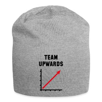 Team Upwards (Success / Progress / POS Red 2C) - Jersey Beanie - heather grey - Front