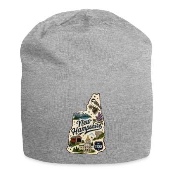 New Hampshire Vintage State Pride Aufkleber - Jersey-Beanie - Grau meliert - Vorne