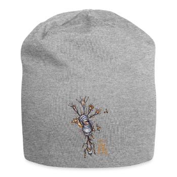 Organic Birdy Plankton - Jersey Beanie - heather grey - Front
