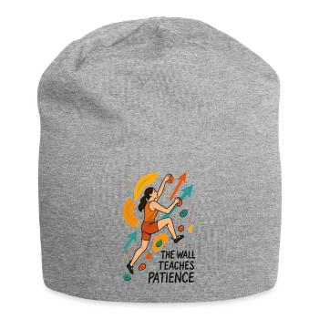 Bouldering Women Motivation - Abstract Art - Jersey Beanie - heather grey - Front