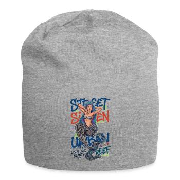 Street Siren Urban Mermaid Graffiti Streetwear Art - Jersey Beanie - heather grey - Front