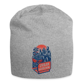 Urban Gardening Ask Me Anything about it - Jersey Beanie - heather grey - Front