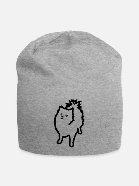 Spitz - Jersey-Beanie - Grau meliert