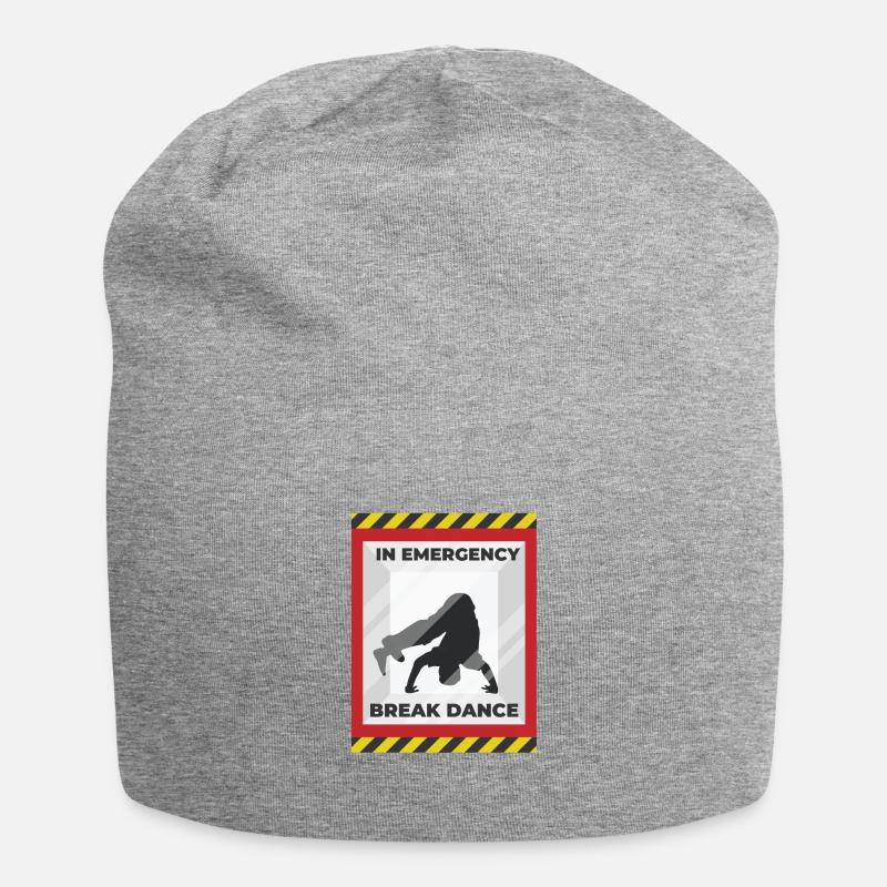 Breakdance - Jersey-Beanie - Grau meliert
