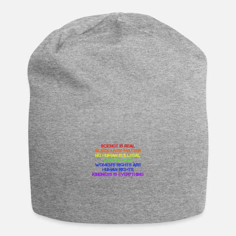 Science is Real - LGBT - Jersey Beanie - heather grey