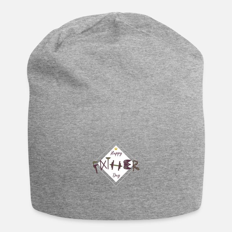fête des pères - Bonnet en jersey - gris chiné