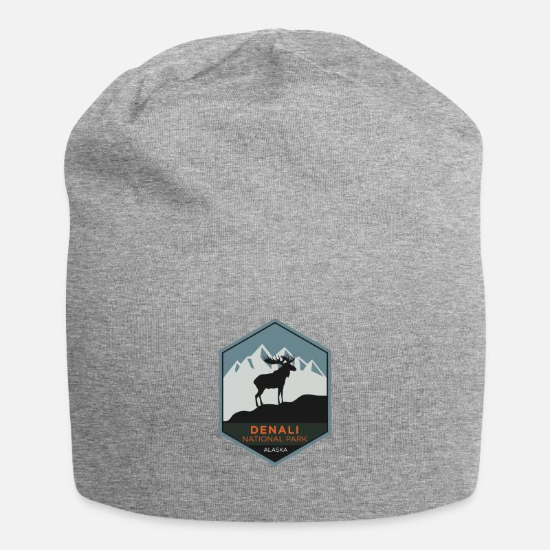 Denali National Park - Alaska - Jersey-Beanie - Grau meliert