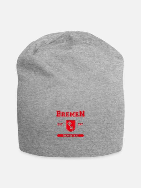 Hansestadt Bremen - Jersey-Beanie - Grau meliert