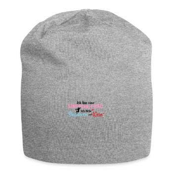 Ich Bin Eine Einfache Frau Skifahren Wein - Jersey-Beanie - Grau meliert - Vorne