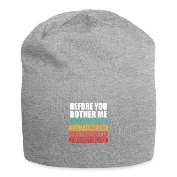 Lustiger technischer Support / Computer Techie Nerd Geschenk - Jersey-Beanie - Grau meliert - Vorne