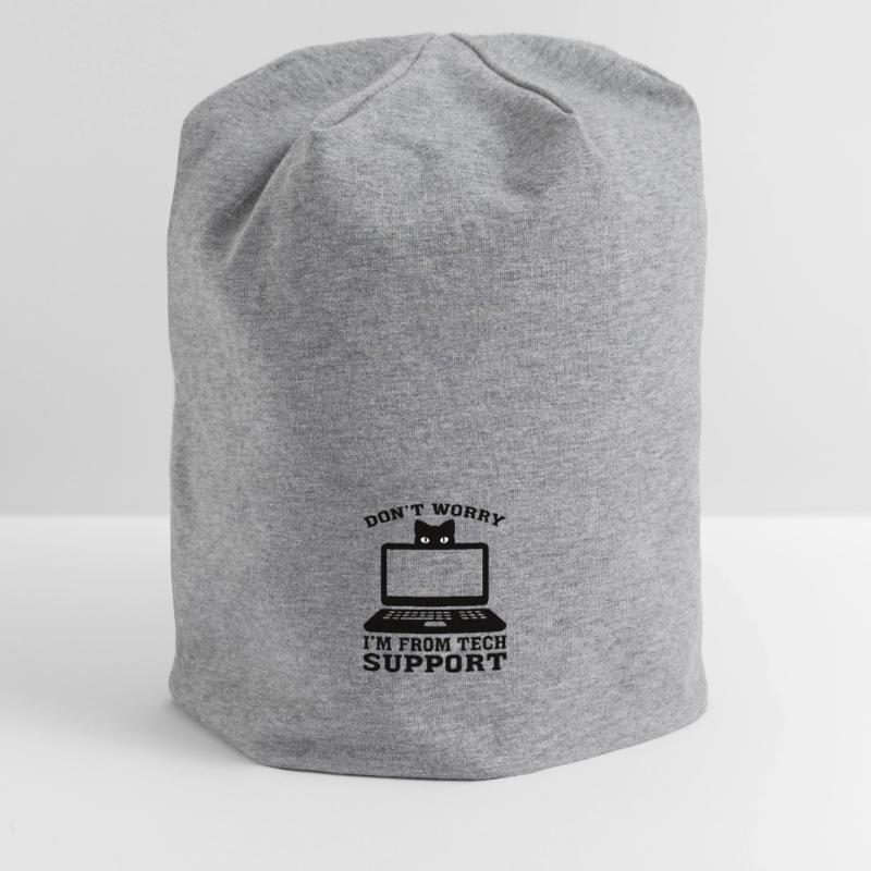 Technischer Support Computer Technik IT Software Jersey-Beanie