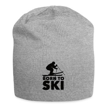 Skieurs Montagnes Descente Ski Sport Skis Ski Ski - Bonnet en jersey - gris chiné - Devant
