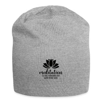 Yoga Meditation Chakra Heilung Mandala - Jersey-Beanie - Grau meliert - Vorne