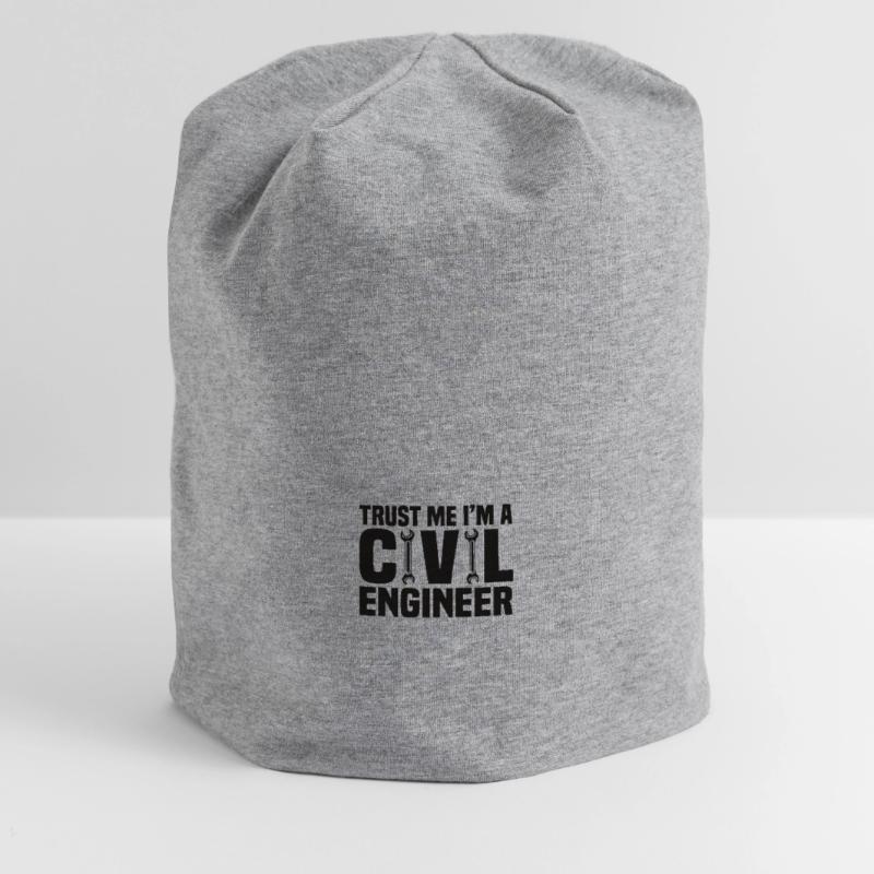 Civil Engineer Bridge Construction Statics Structural Engineer Jersey Beanie