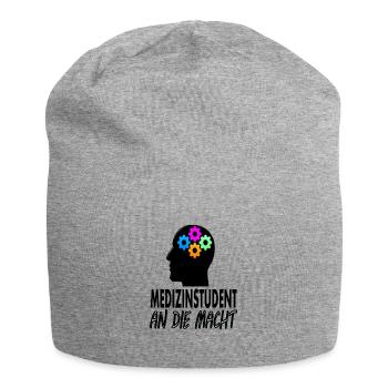 Medizinstudent Medizin studieren Geschenk - Jersey-Beanie - Grau meliert - Vorne