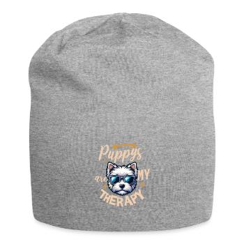 Cool West Highland White Terrier Westie - Jersey Beanie - heather grey - Front
