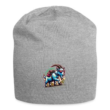 Hiking Goat Nature and Mountains Experience - Jersey Beanie - heather grey - Front