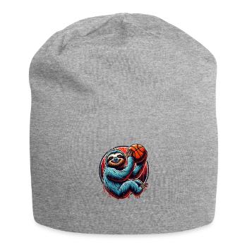 Lustiger Basketball Faultier Spieler - Jersey-Beanie - Grau meliert - Vorne
