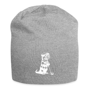 Lustiger Otter Golfer Golf Golfen - Jersey-Beanie - Grau meliert - Vorne