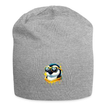 Pinguin Vogel Fußball Spieler Ball Champion Fan - Jersey-Beanie - Grau meliert - Vorne