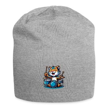 Global - Noir sans Japon Modèle - Bonnet en jersey - gris chiné - Devant