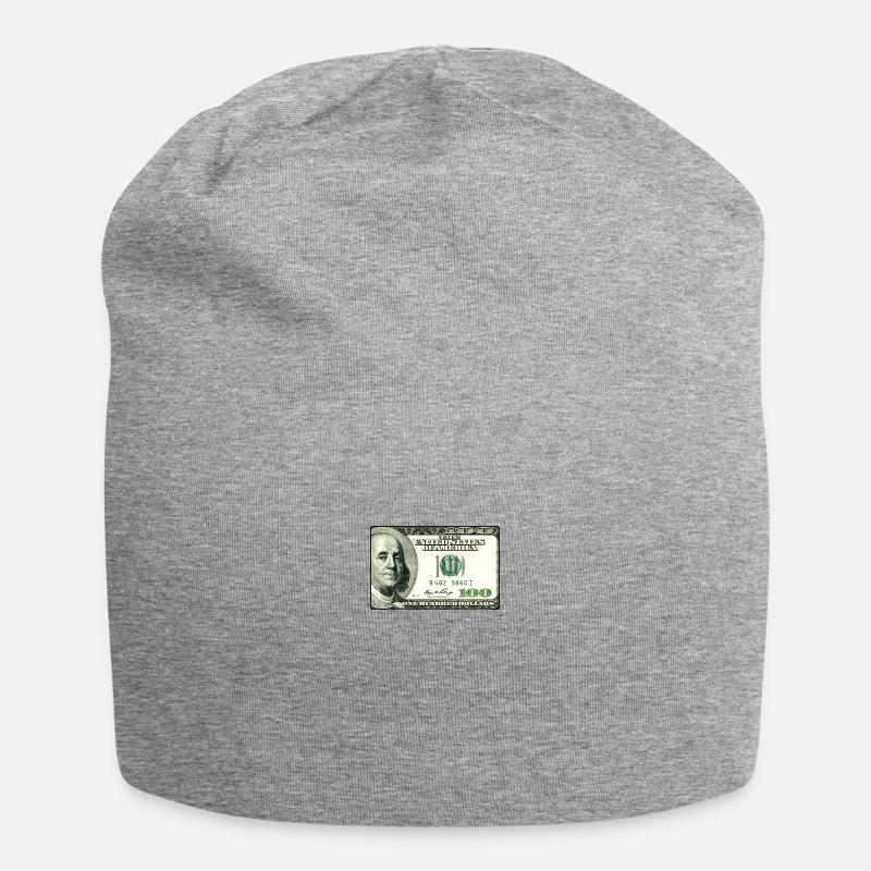 100 $ Dollars - Argent comptant - Bonnet en jersey - gris chiné